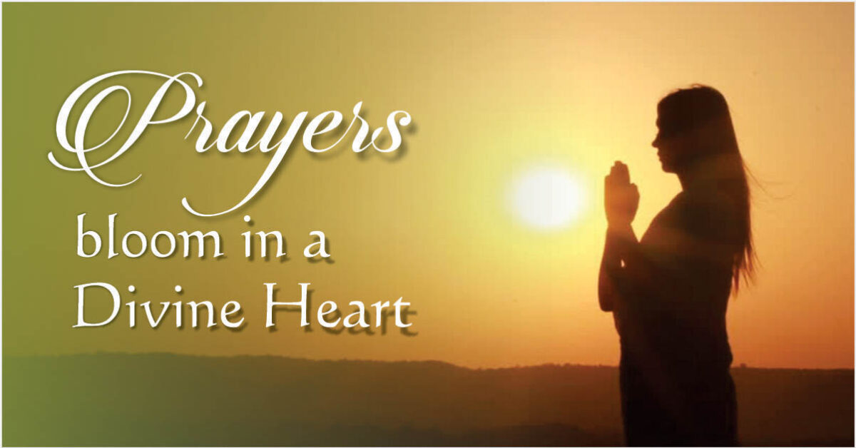 Prayers bloom in a Divine Heart